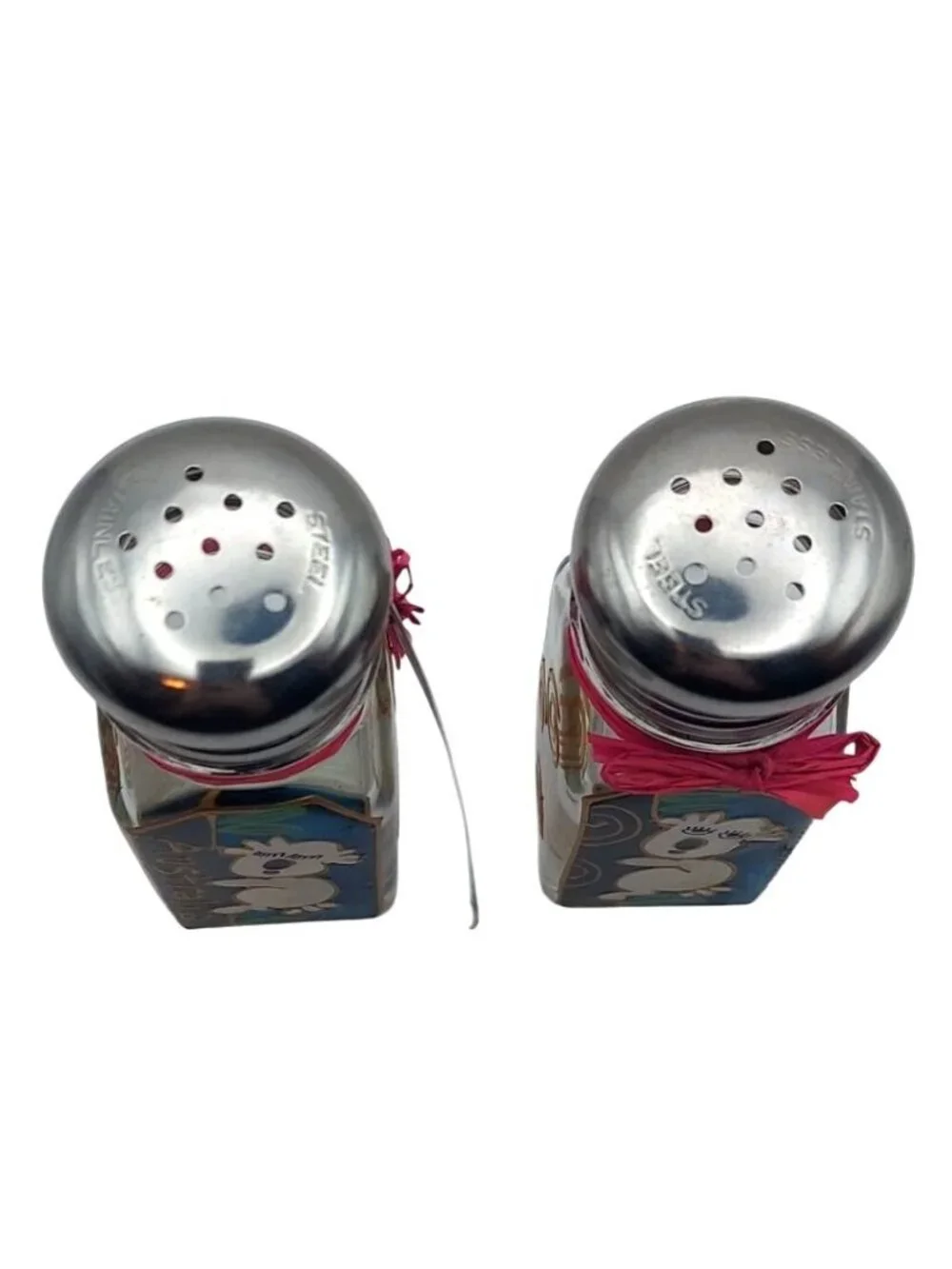 Liza Enger Handpainted Koala Bear Glass Salt & Pepper Shakers Gift Box Australia